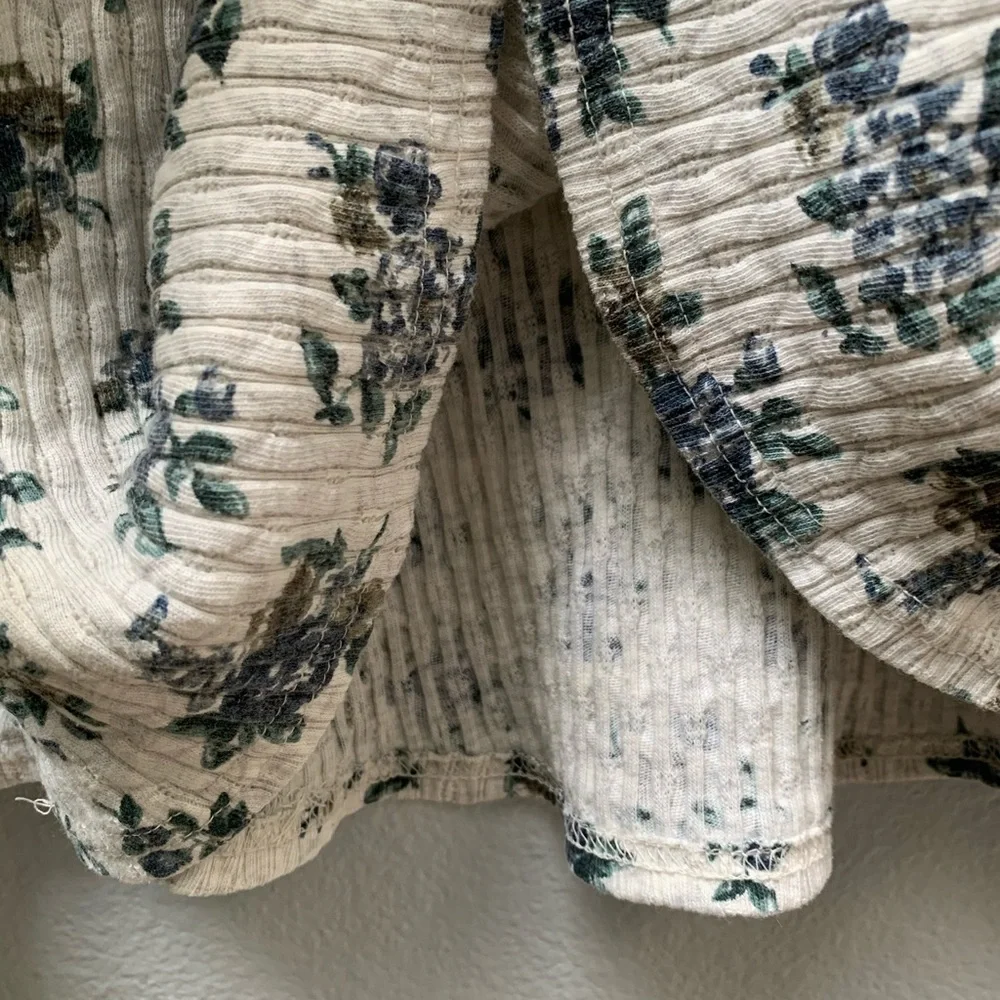 Vintage Floral Energie Blue and White Skirt